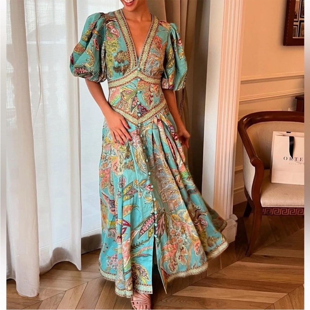 Alemais Franca Linen Dress